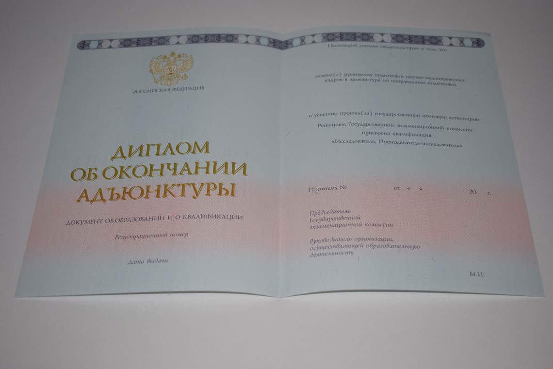 Диплом Адъюнктуры 2014-2025 в Томске